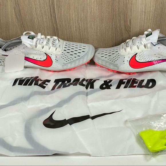Nike Zoom Victory Elite 2 Track Spikes White Jade Crimson 835998-100 Men’s 5.5 - Picture 7 of 10